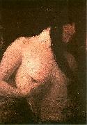 Franciszek zmurko Black braids oil painting